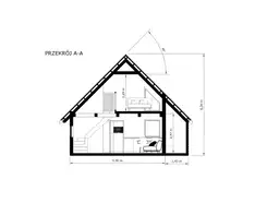 PROJEKT ARCHIWALNY -  Leon IV 5,9m x 5,9m + taras 22 m2 - zdjęcie 5