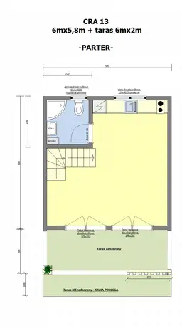 Domek rekreacyjny całoroczny CRA13 - 35m2 - zdjęcie 2