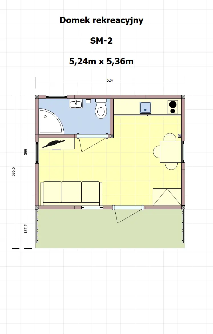 Domek do samodzielnego montażu SM-2