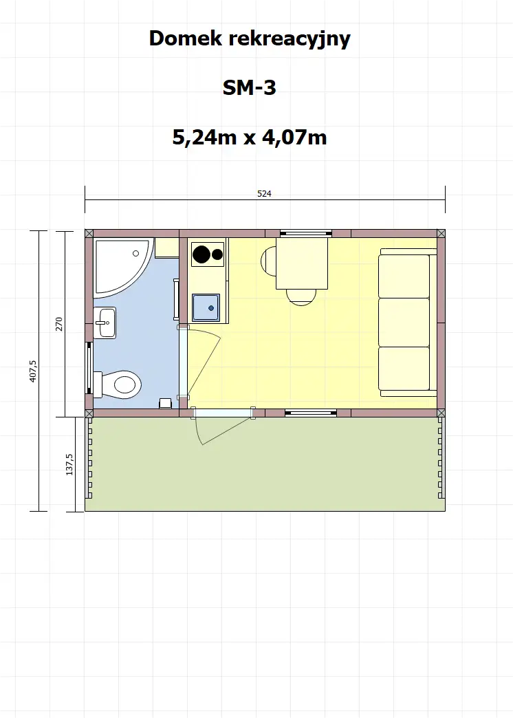 Domek do samodzielnego montażu SM-3