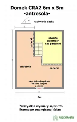 Domek mieszkalny całoroczny CRA2 PLUS - WT2021 - 30 m²  - zdjęcie 3
