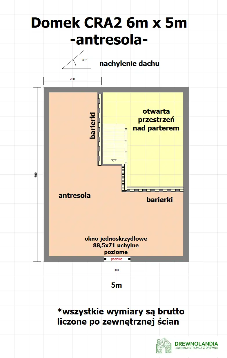 Domek mieszkalny całoroczny CRA2 PLUS - WT2021 - 30 m²