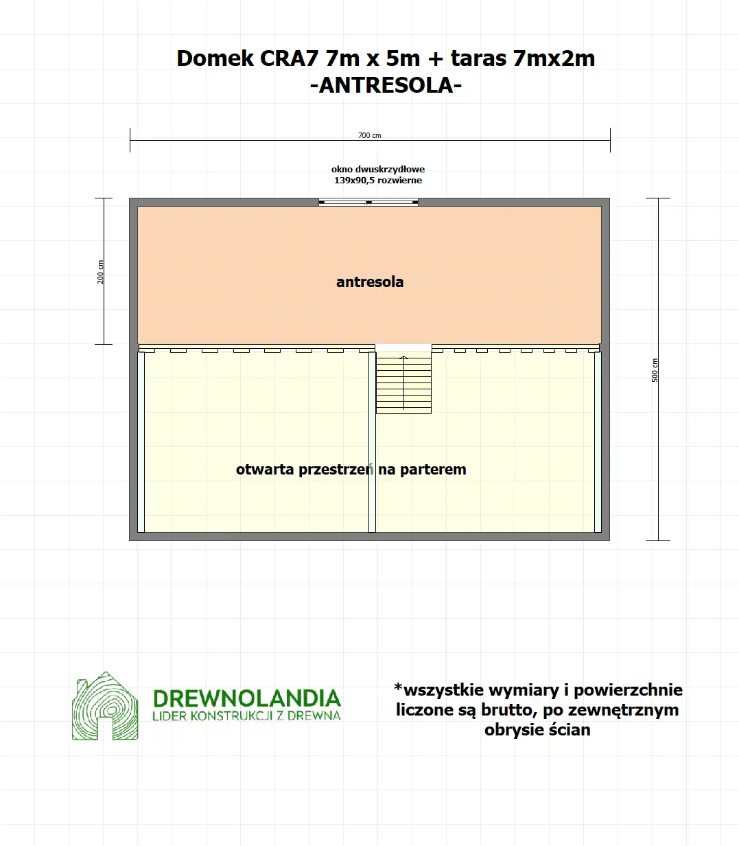 Domek mieszkalny całoroczny CRA7  PLUS - WT2021- 35 m²