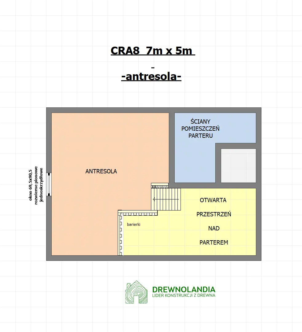 Domek mieszkalny całoroczny CRA8 PLUS - WT 2021 - 35 m²
