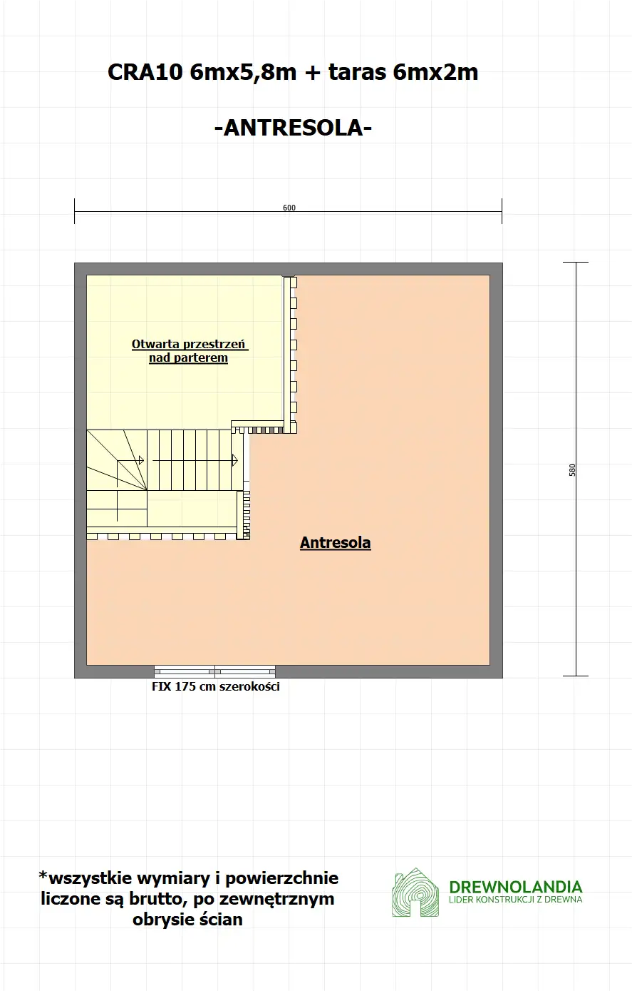 Domek mieszkalny całoroczny CRA10 PLUS - WT 2021 – 35 m²