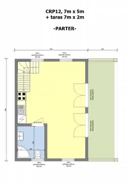 Domek rekreacyjny całoroczny CRP12 - 35m2 - zdjęcie 2
