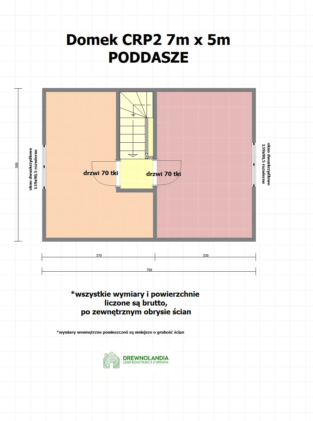 Domek mieszkalny całoroczny CRP2 PLUS - WT 2021 – 35 m²