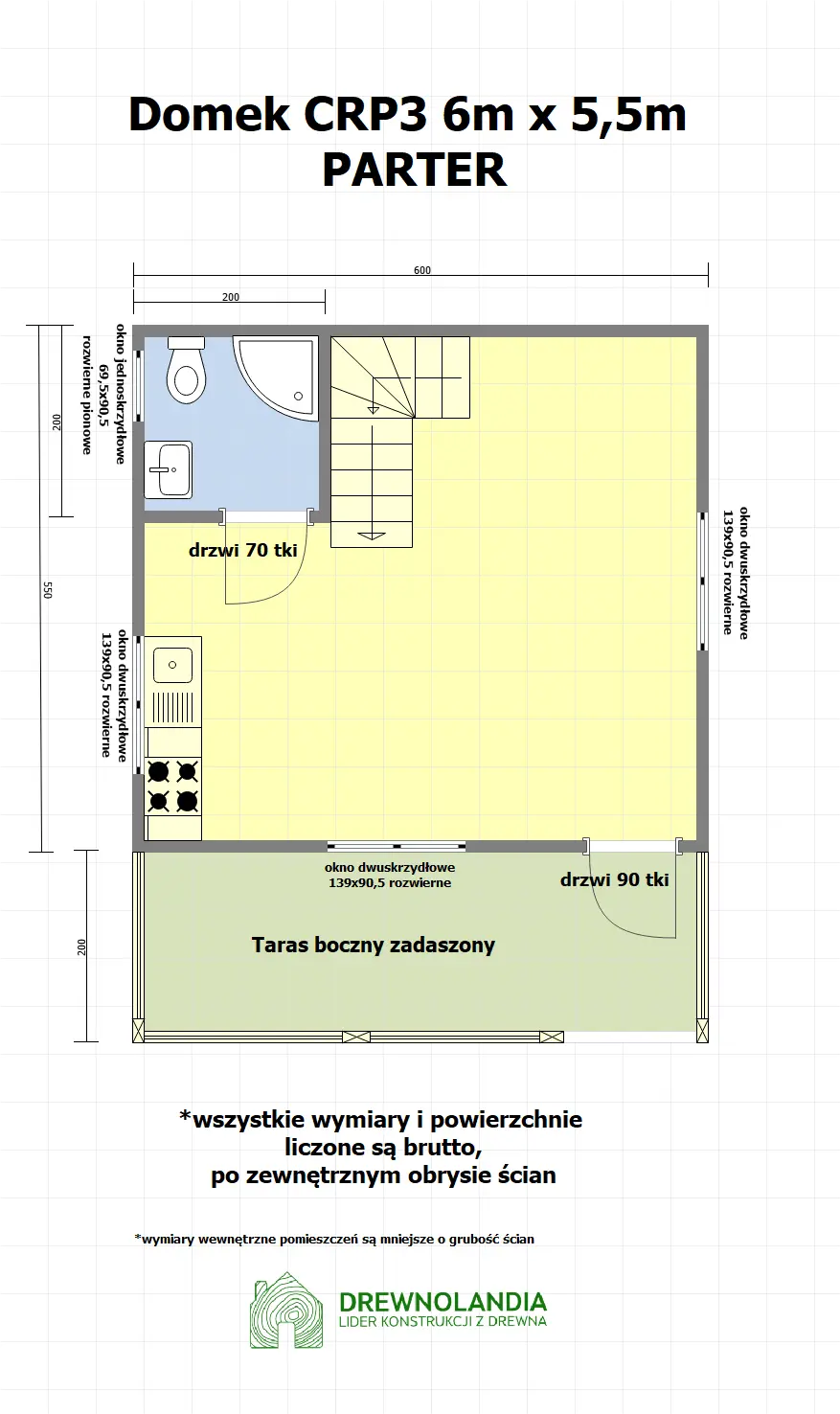 Rzut Domek Julian – 33 m² (WT2021)