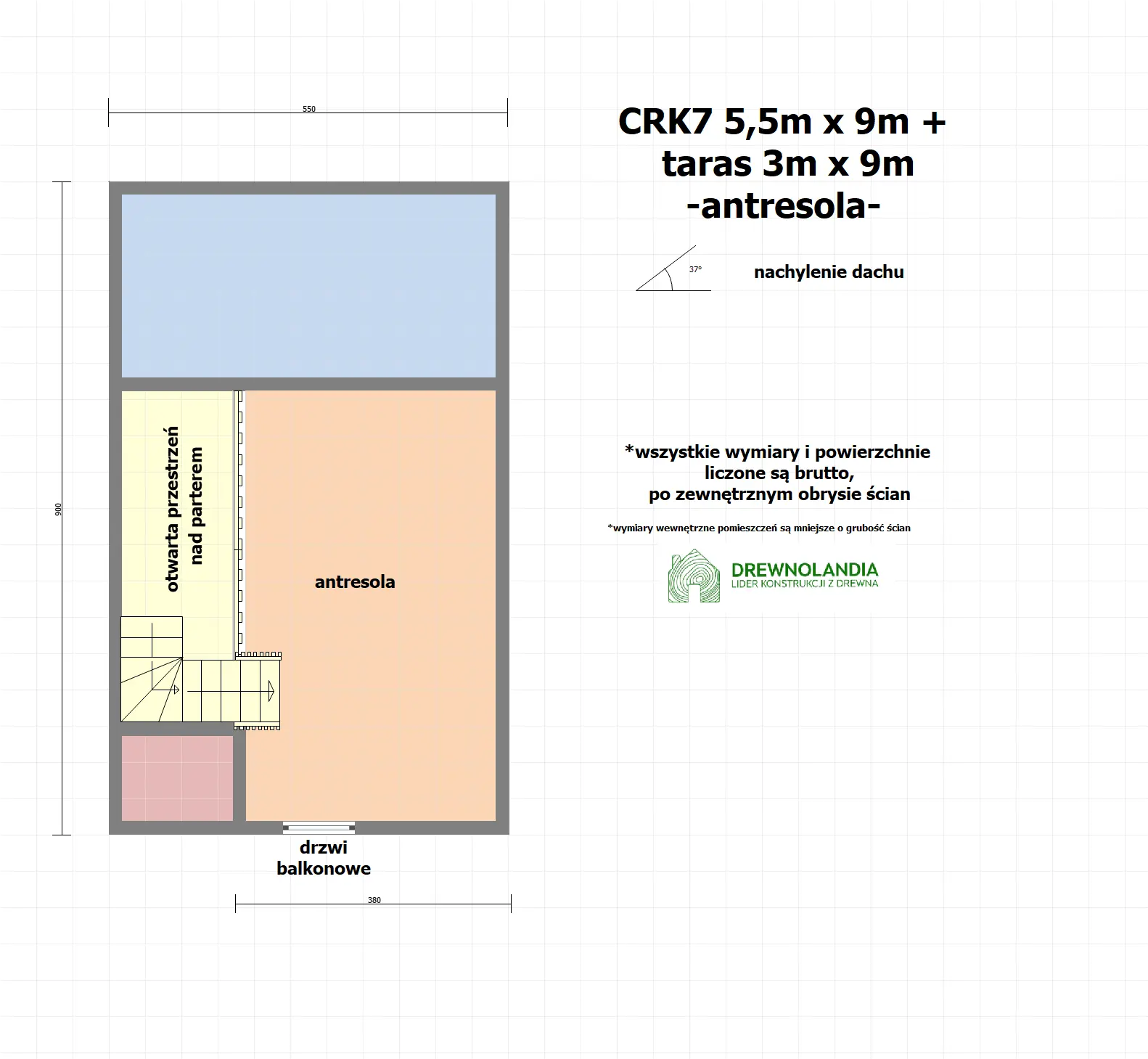 Rzut Domek Patryk CRA – 49,5 m²