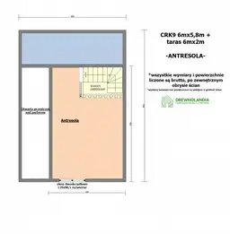 PROJEKT ARCHIWALNY - Domek rekreacyjny całoroczny CRK9 – 51 m²       - zdjęcie 3