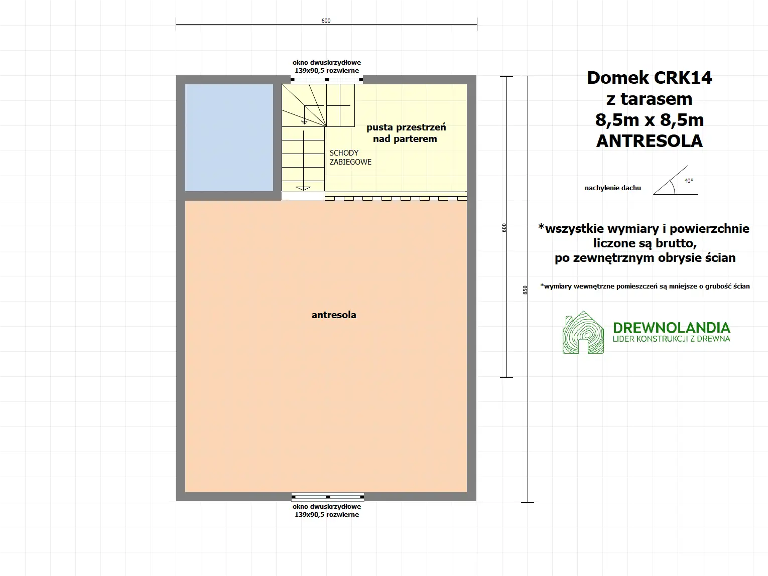 Domek rekreacyjny całoroczny CRK14 – 51 m²      