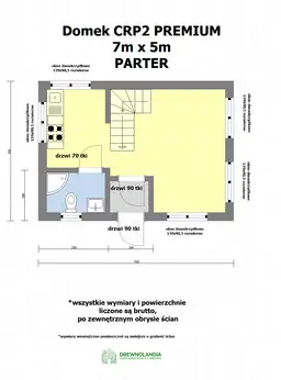 Domek mieszkalny całoroczny CRP2 PREMIUM - WT 2021 – 35 m² - zdjęcie 2