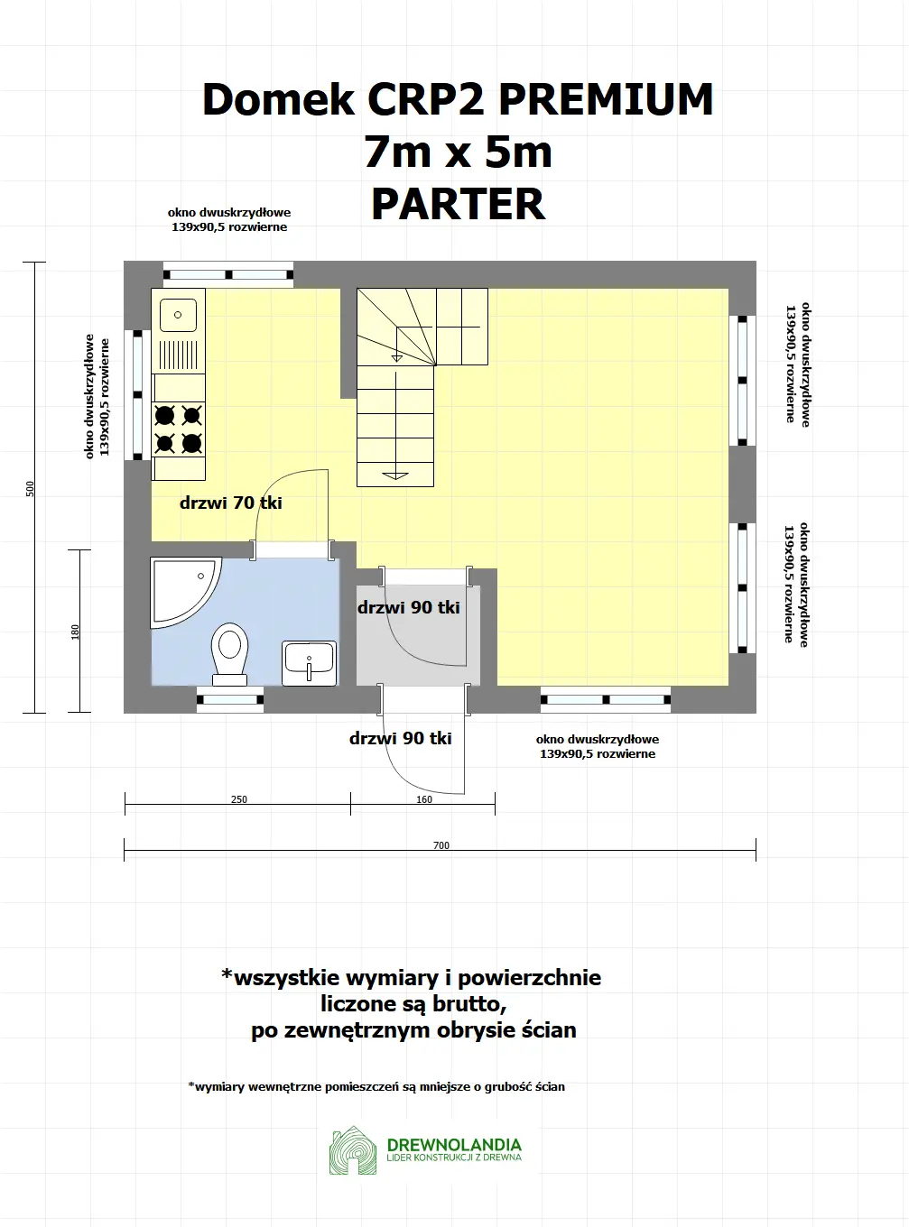 Rzut Domek CRP2 PREMIUM - WT 2021 – 35 m²