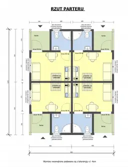 Domki na wynajem W1X4 – 80 m2 – 4 domki w 1 - zdjęcie 2