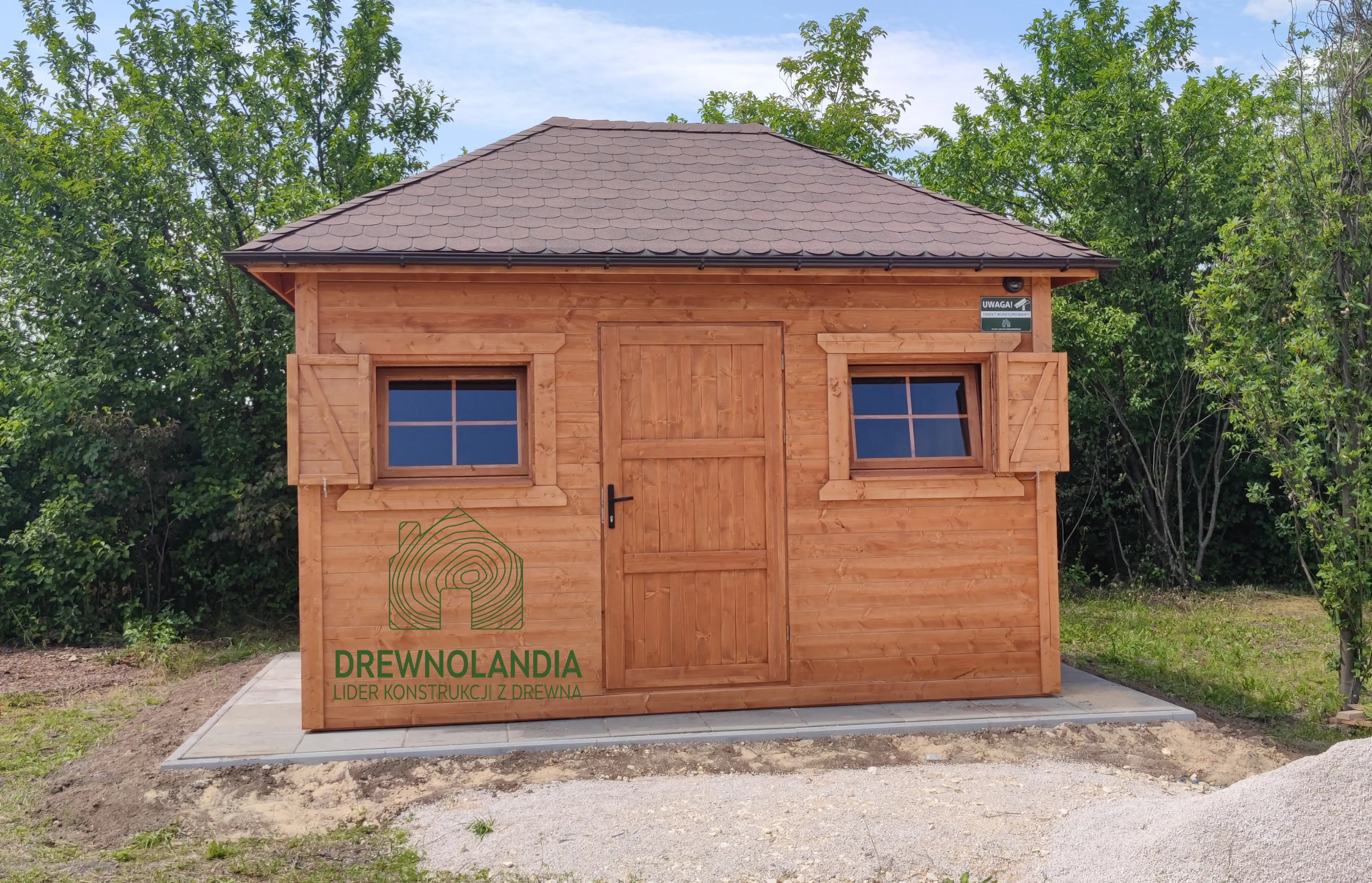 Domek narzędziowy Jerzy 4x3 m, solidna drewniana konstrukcja