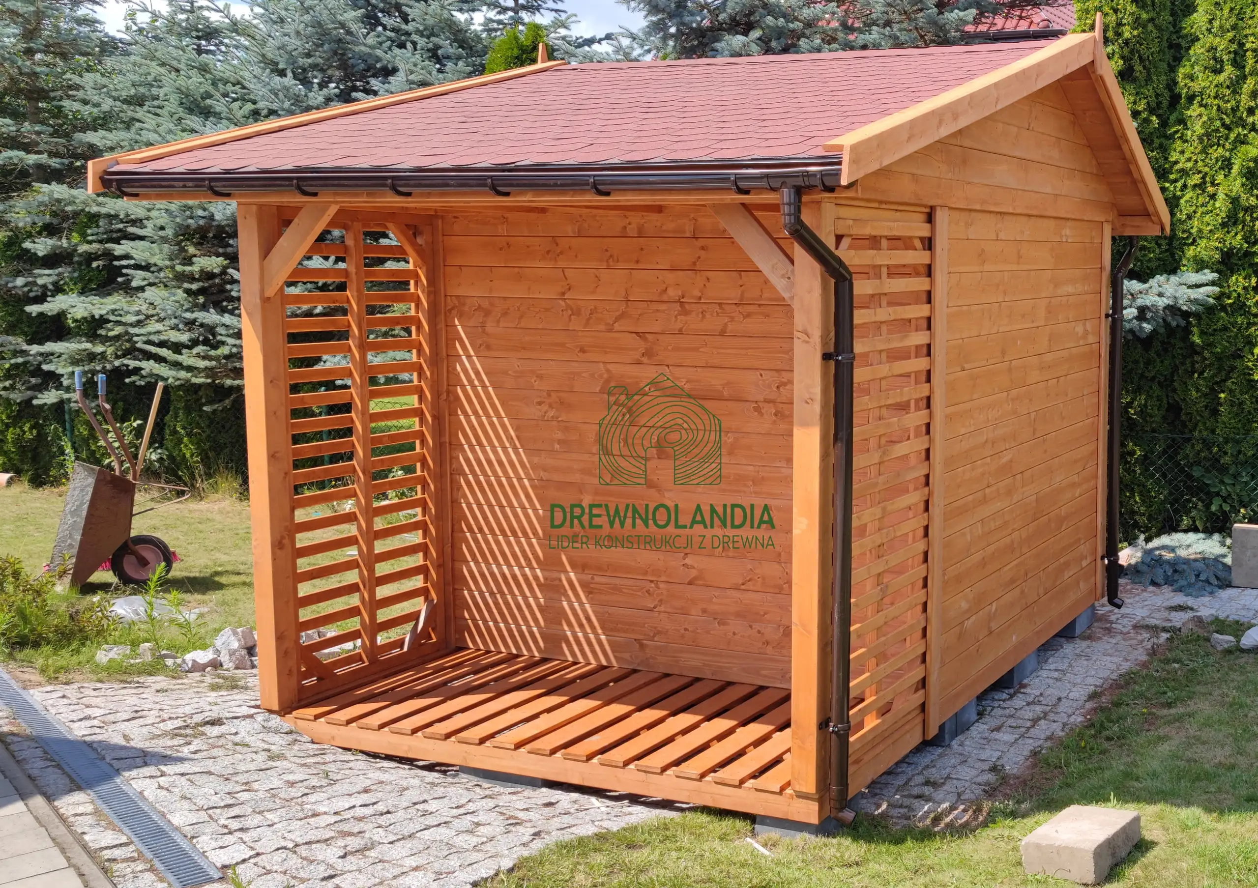 Domek gospodarczy z drewna Bonifacy - 3x2,5m 