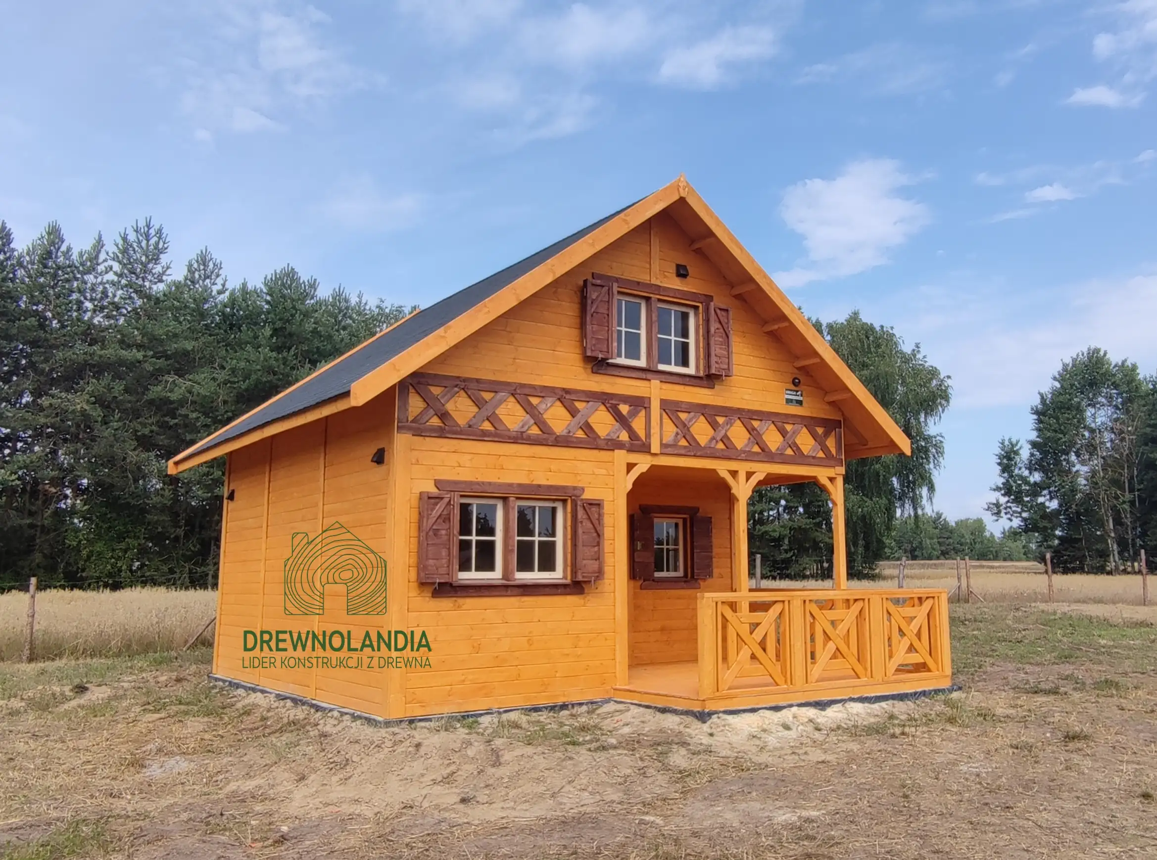 Fabian IV – przestronny domek letniskowy o powierzchni 35 m², idealny na działki rekreacyjne