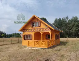 Fabian IV – domek letniskowy z antresolą, funkcjonalny projekt Drewnolandia