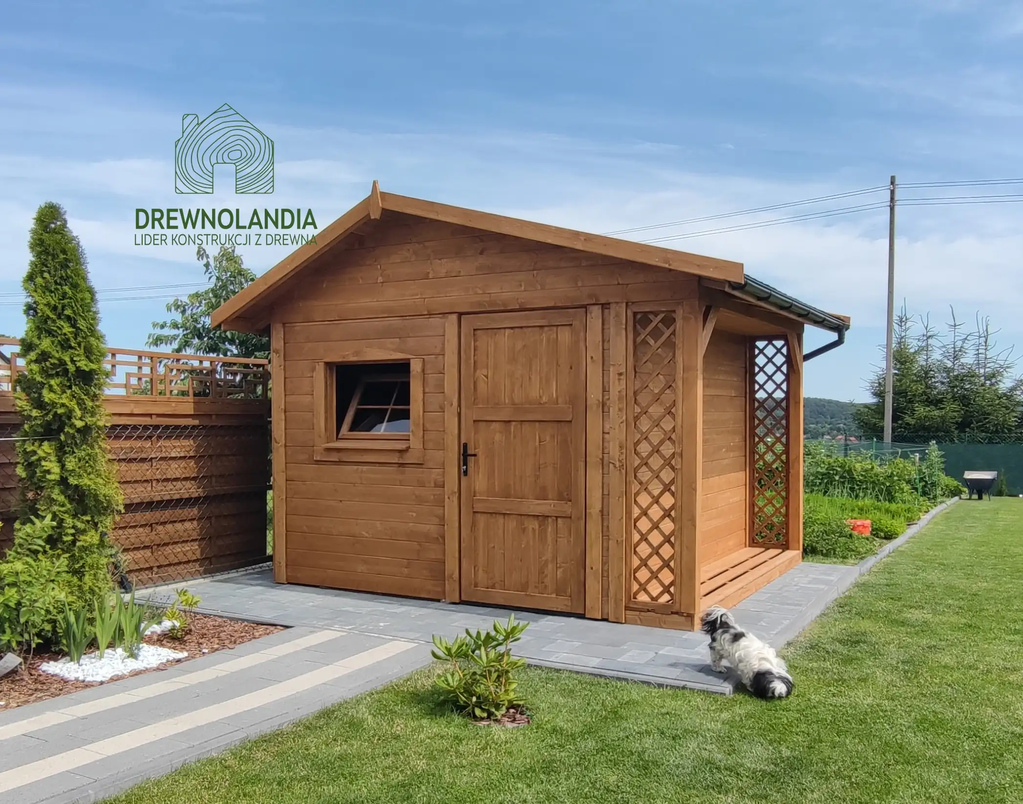 Domek gospodarczy z drewna Bonifacy - 3x2,5m 