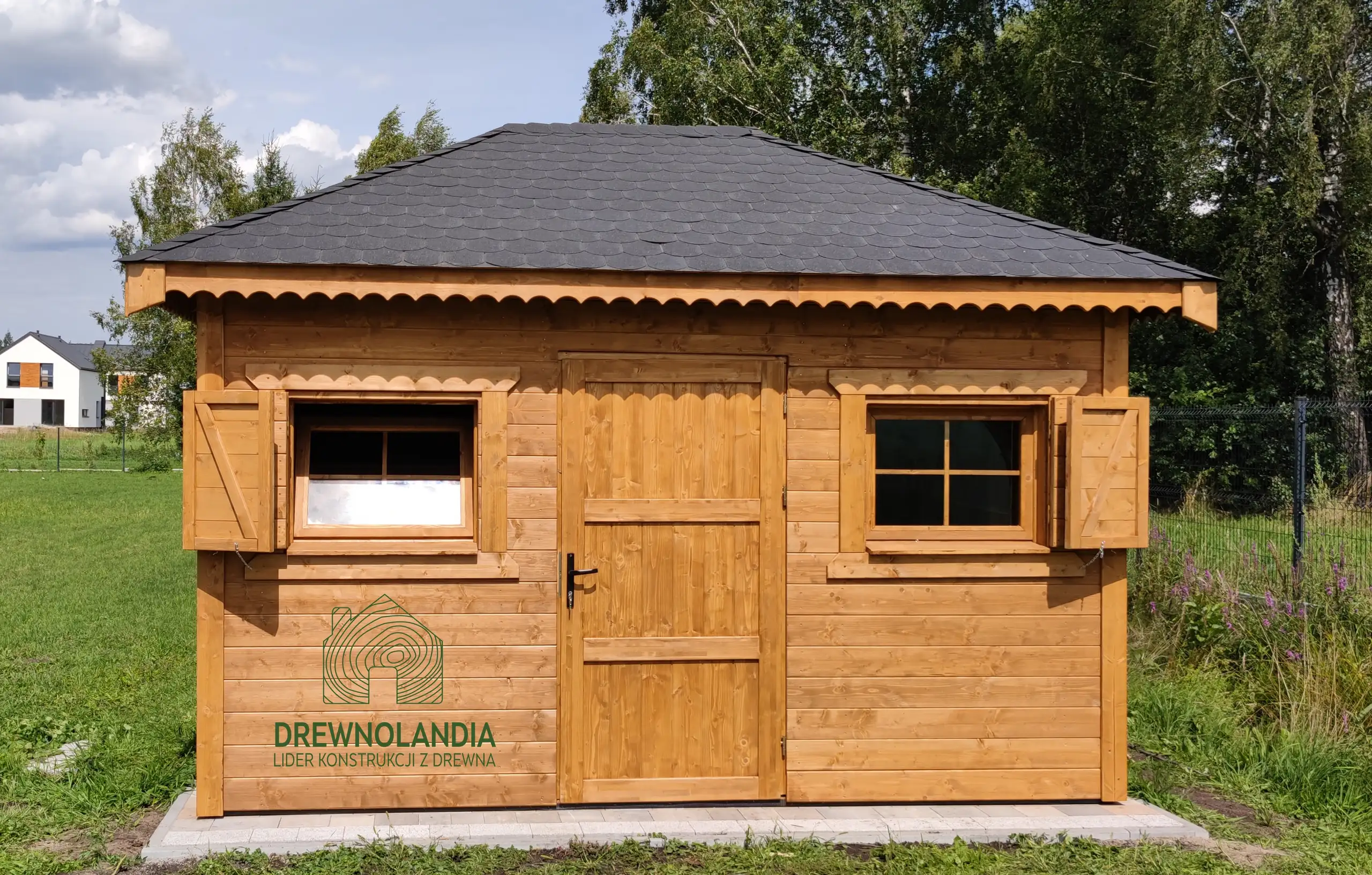 Domek narzędziowy Jerzy 4x3 m, idealny na działkę i do ogrodu