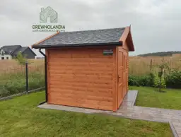 Składzik narzędziowy Bonifacy z drewna, domek do ogrodu