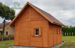 Domek drewniany z antresolą Mikołaj II, 25m², idealny na działkę