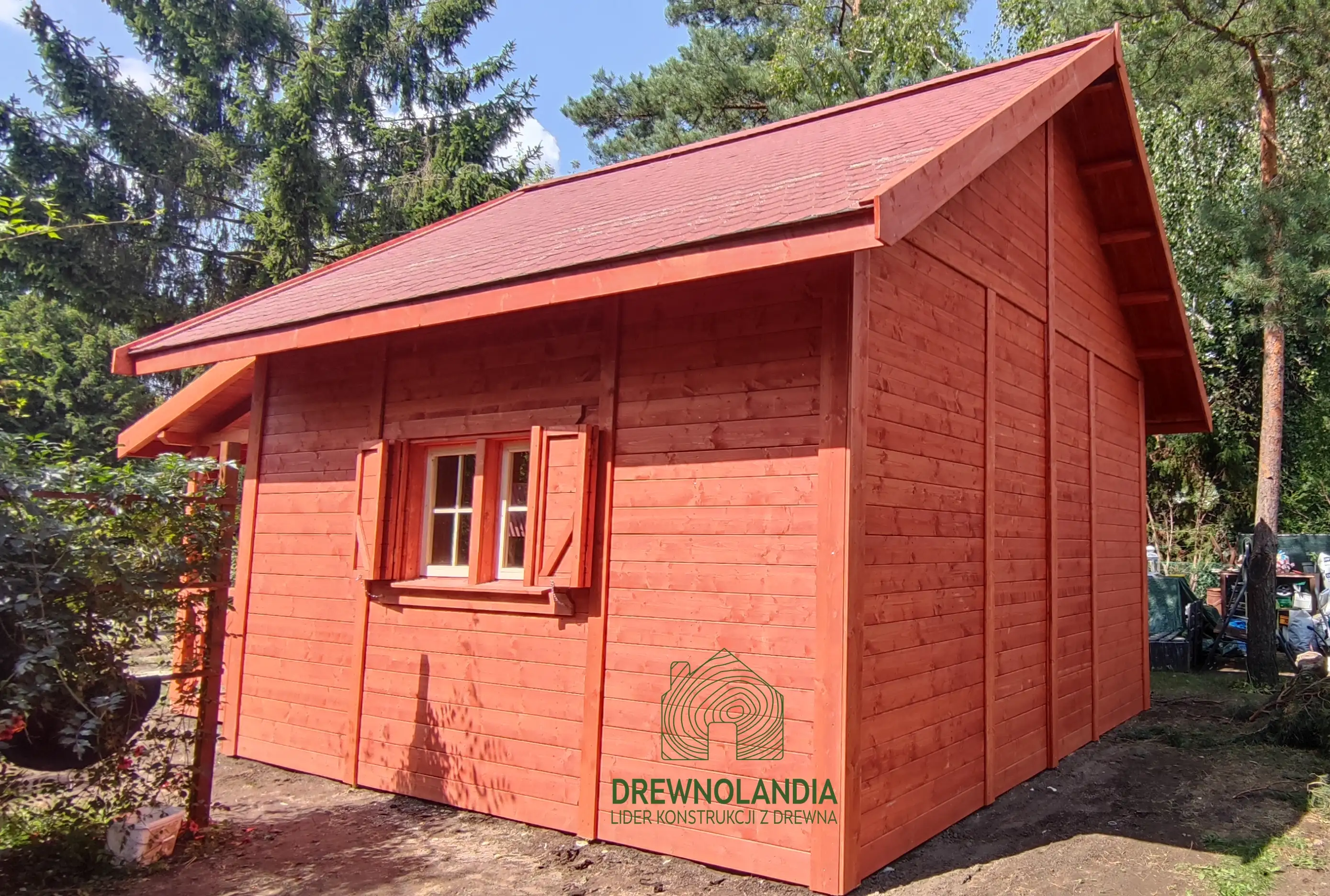 Domek Ogrodowy z tarasem Marcel II - 5x5m