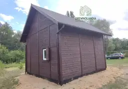 Fabian IV – drewniany domek letniskowy o powierzchni 35 m², idealny na działki rekreacyjne