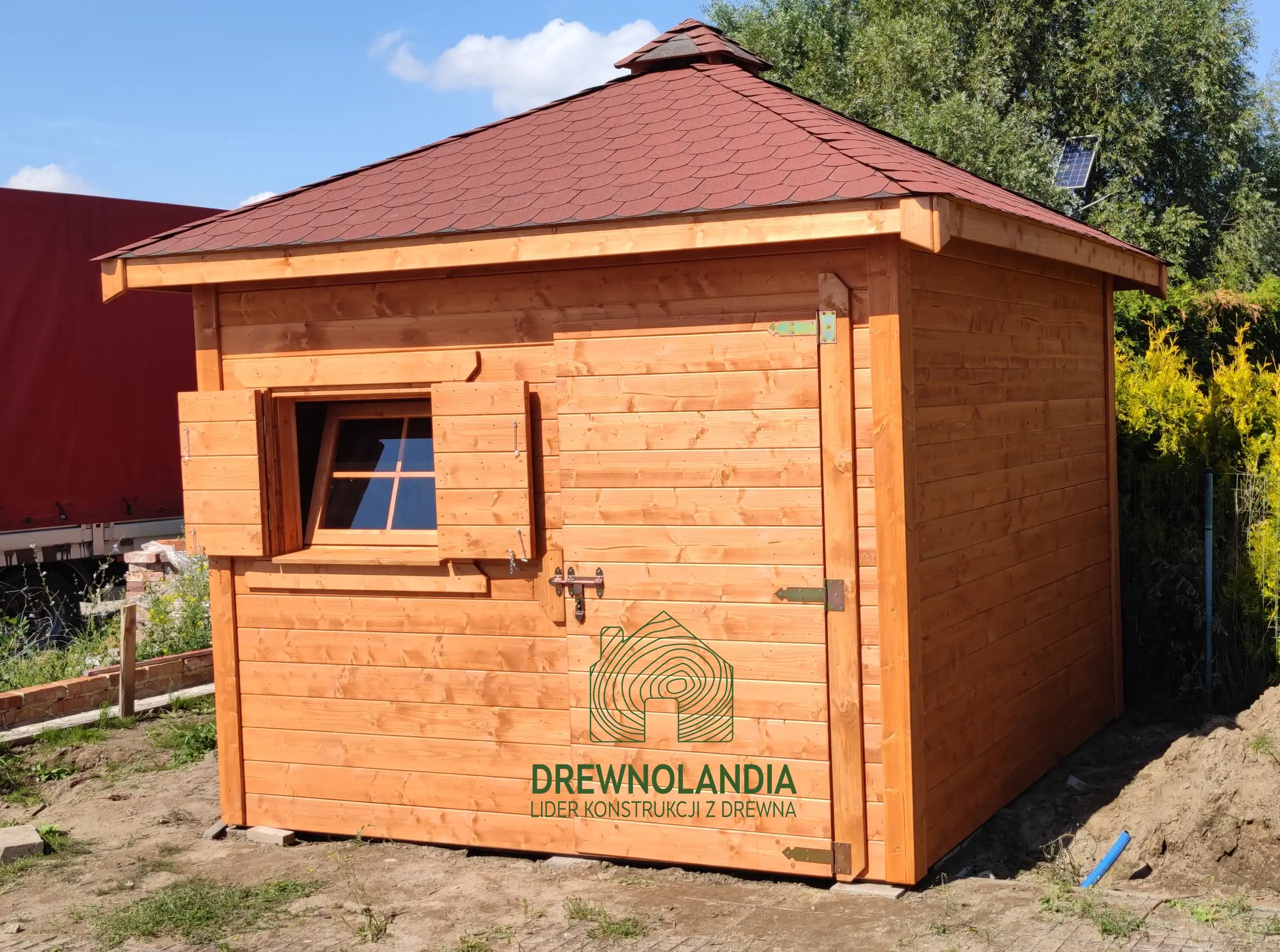 Domek gospodarczy z drewna Filip - 3x3m 