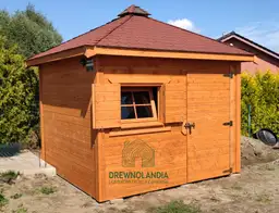 Domek narzędziowy Filip, powierzchnia 9 m², wykonany przez Drewnolandię