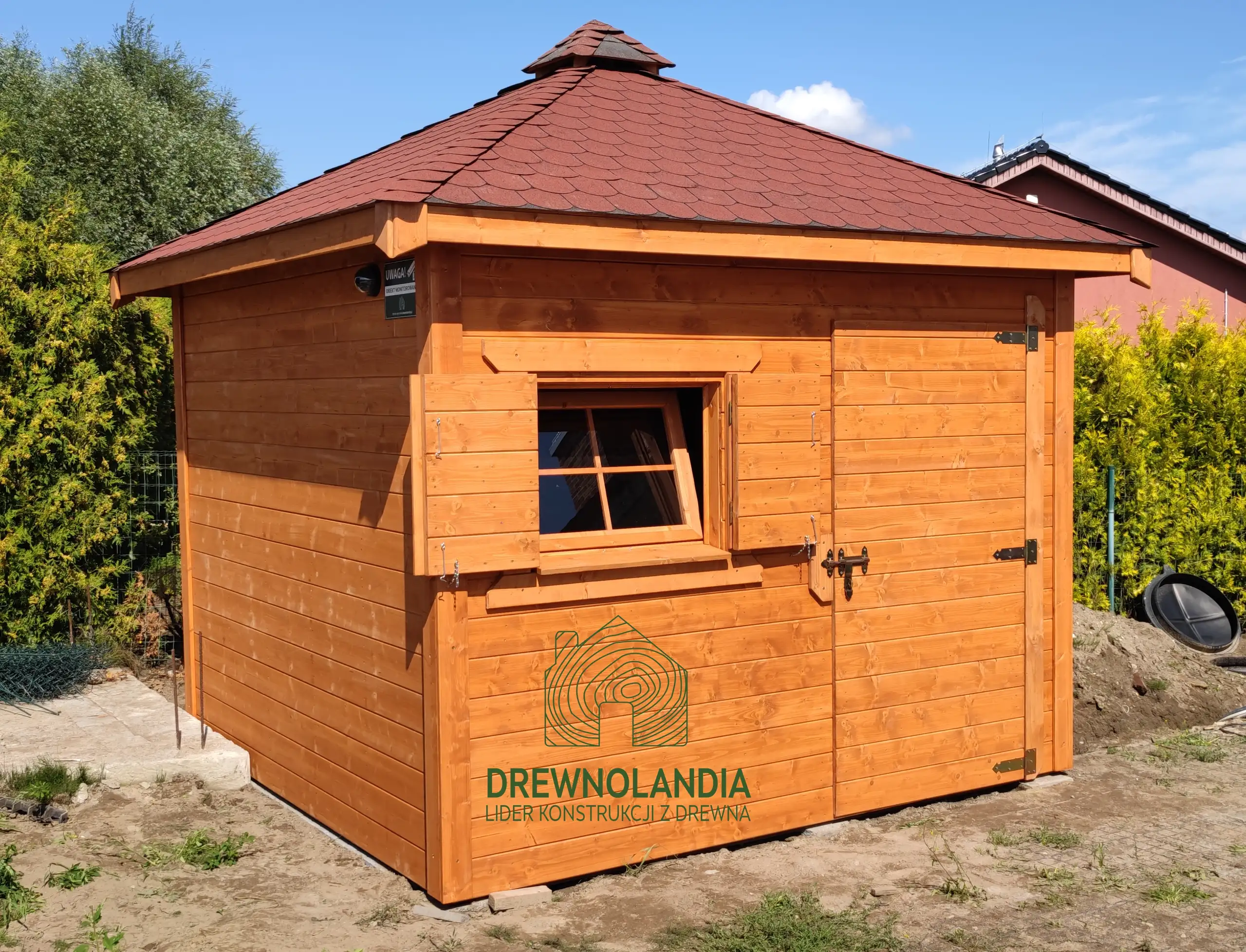 Domek gospodarczy z drewna Filip - 3x3m 