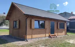 Drewniany domek CRK5 - detal elewacji