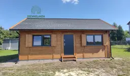 Drewniany domek CRK5 - perspektywa wnętrza