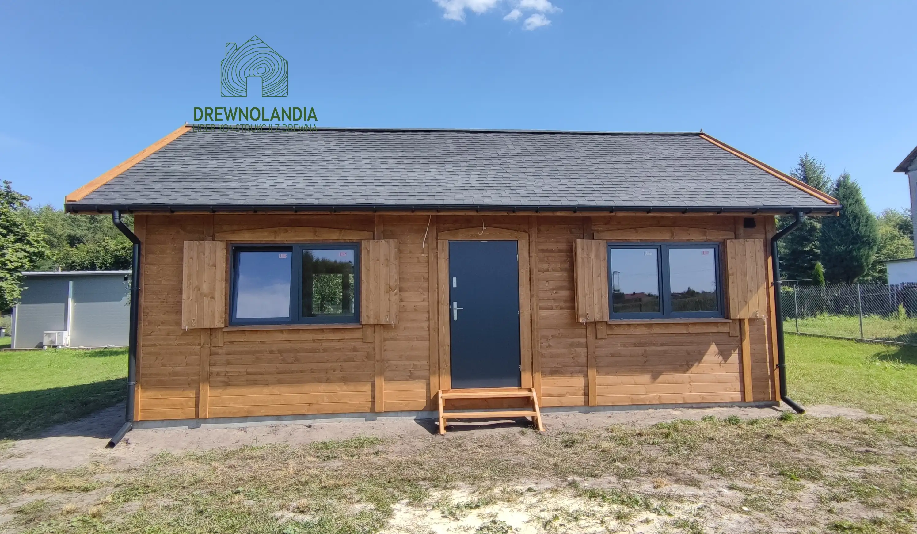 Drewniany domek CRK5 - perspektywa wnętrza