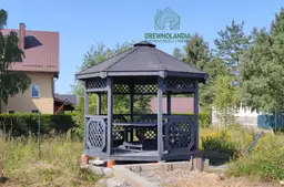 Ośmiokątna altanka ogrodowa "Ola", 3,5m, producent Drewnolandia