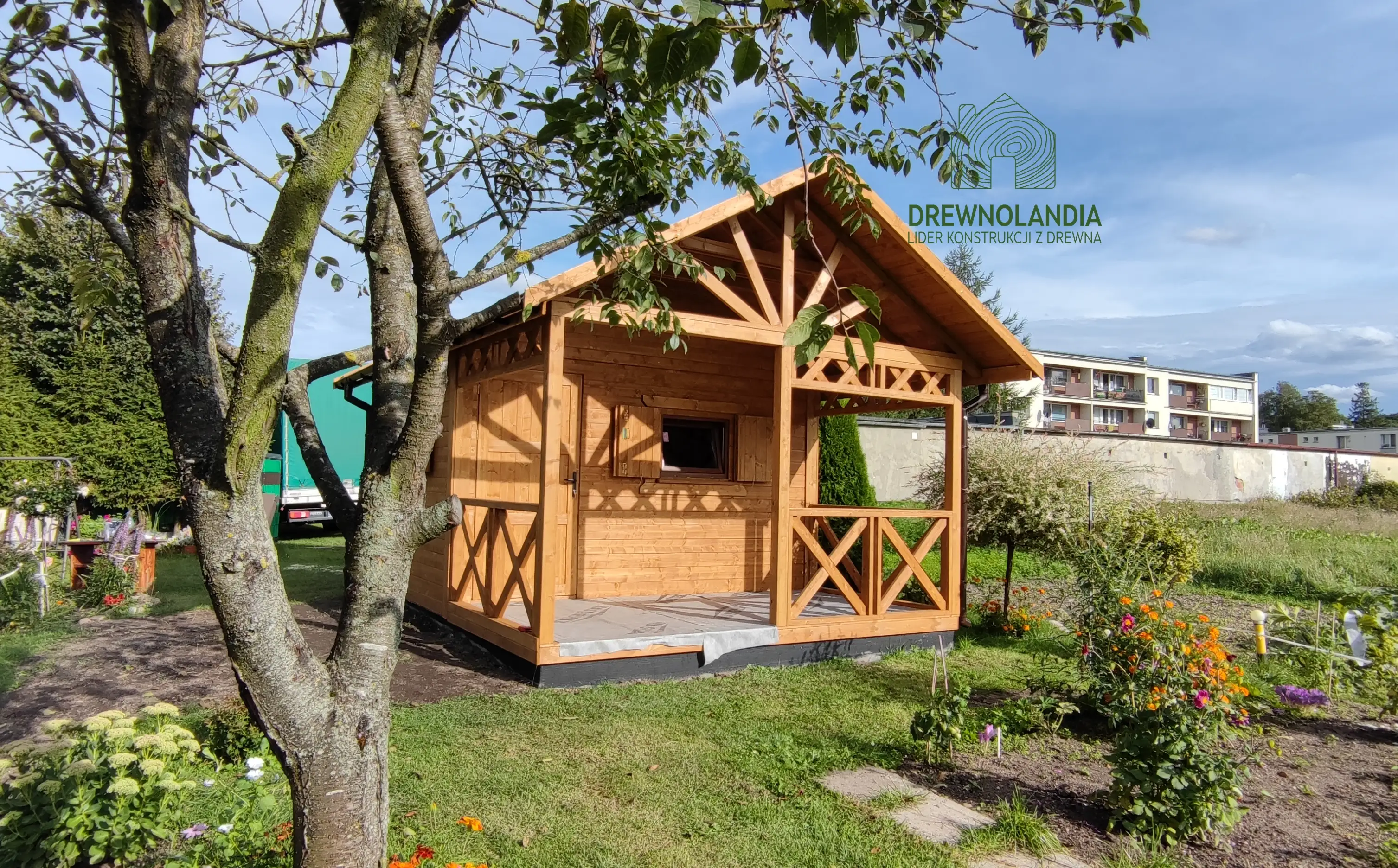 Letniskowy domek drewniany Jędrzej, 15 m², wymiary 5x3 m