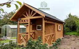 Domek letniskowy Jędrzej - altanka drewniana, powierzchnia 15 m²