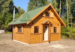 Domek letniskowy Wiktor II, wymiary 5x5 m, powierzchnia 25m², z antresolą