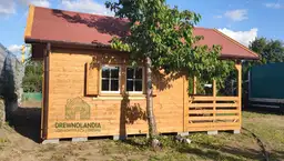 Drewniany domek letniskowy Aleksander, wymiary 6x4 m, przestronny i funkcjonalny