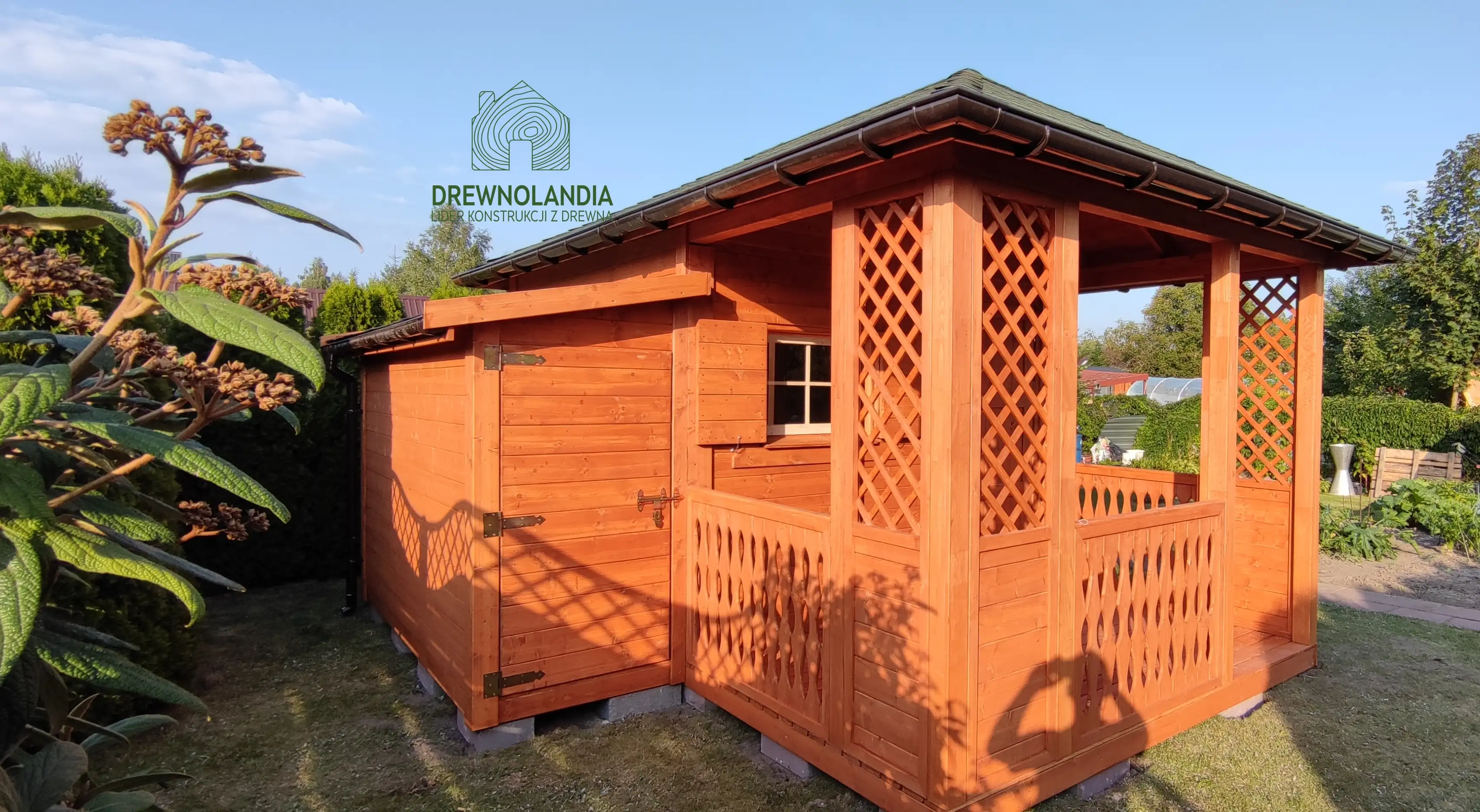 Domek drewniany "Andrzej", 15m², idealny na działkę, producent Drewnolandia