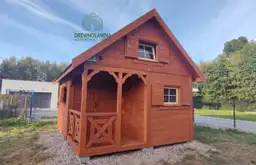 Drewniany domek letniskowy Wiktor I - szkieletowy, powierzchnia 20 m²