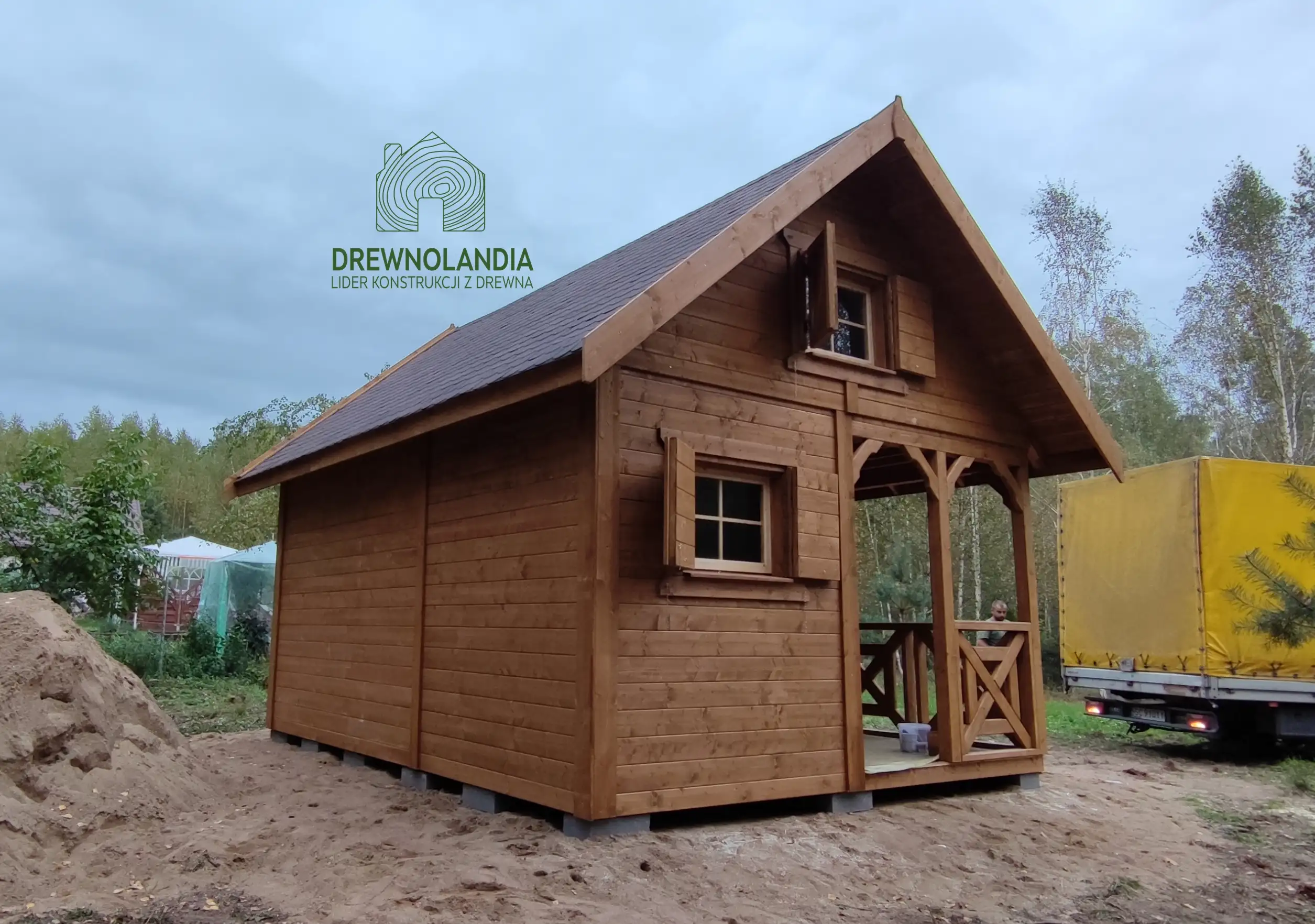 Drewnolandia - domek letniskowy Wiktor I, powierzchnia 20 m²