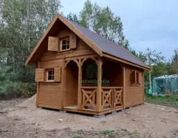 Drewniany domek Wiktor I na działkę - powierzchnia 20 m²