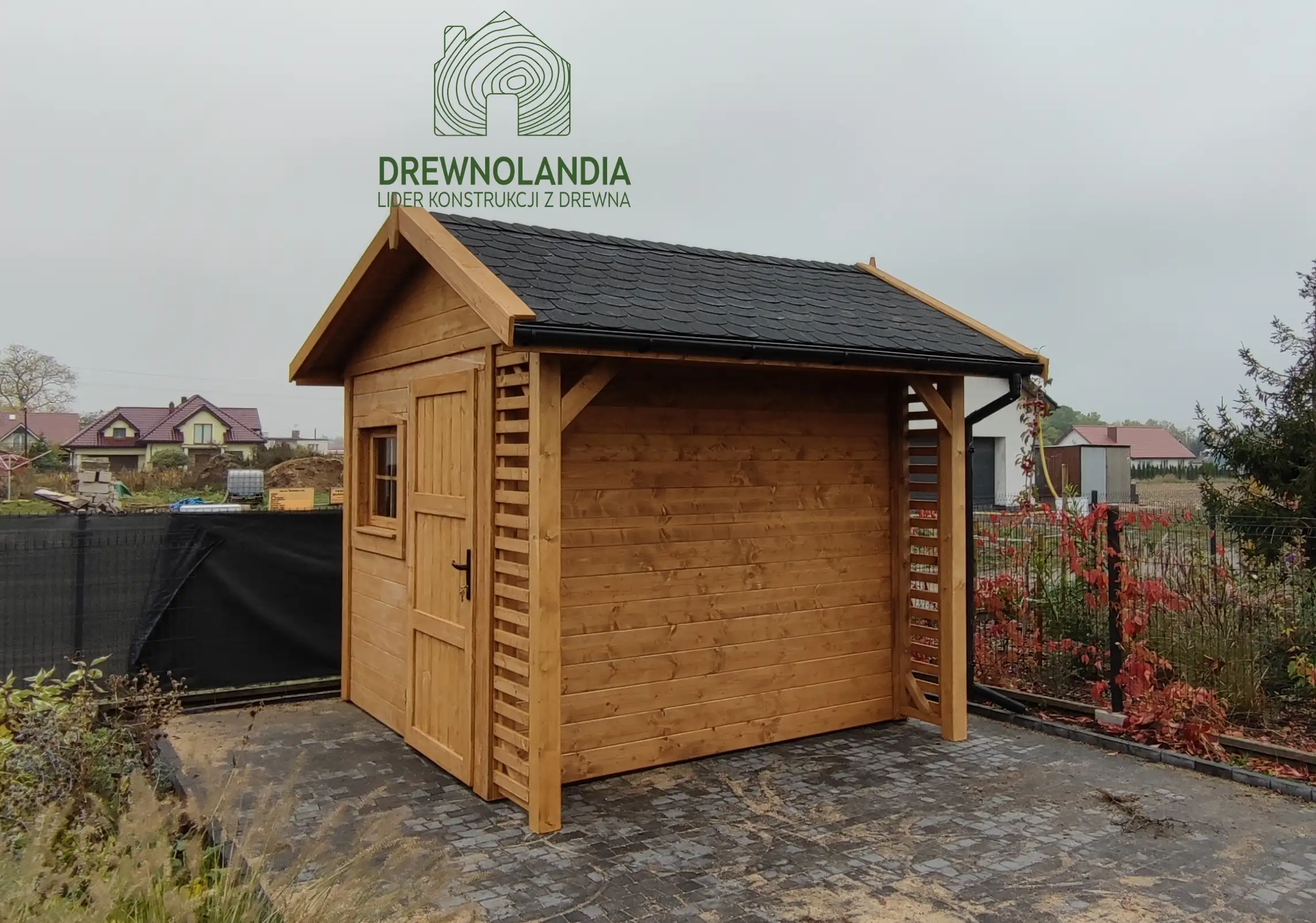 Domek gospodarczy z drewna Bonifacy - 3x2,5m 