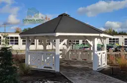 Drewniana altanka Eliza na działkę, ośmiokątna konstrukcja