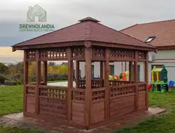 Daniela – kwadratowa altanka drewniana 3x3m – na działkę ogrodową