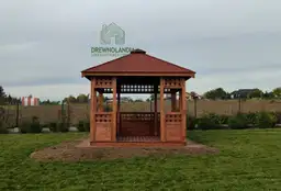 Kwadratowa altanka ogrodowa Daniela – 3x3m – Drewnolandia