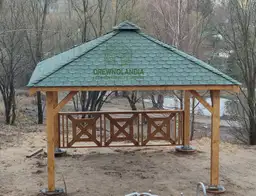 Jowita – drewniana altanka 3x3 – cztery słupy i dach