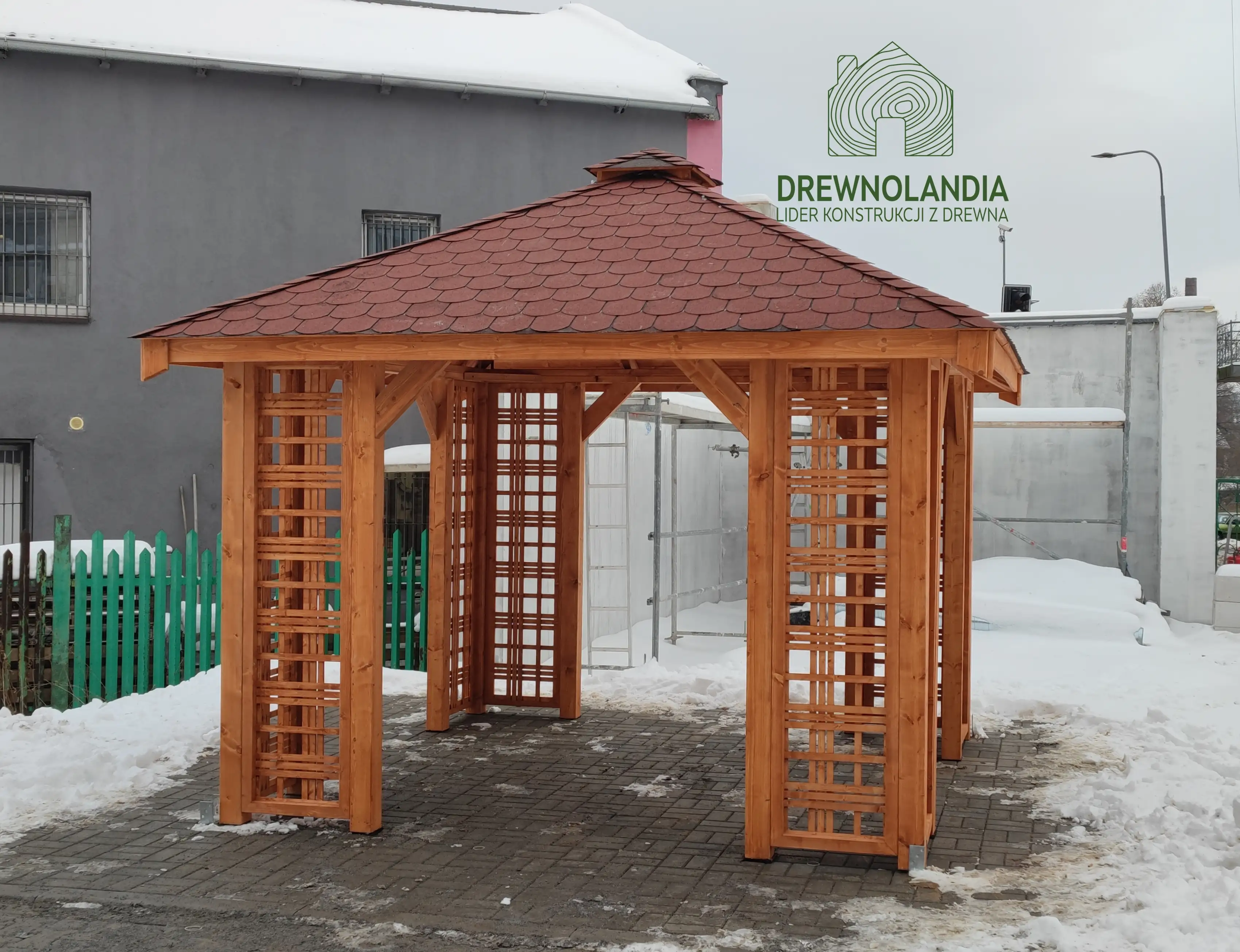 Altana ogrodowa Barbara – 3x3m – drewniana konstrukcja