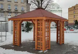Barbara – drewniana altanka do ogrodu – 3x3m – Drewnolandia